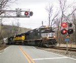 SU 99 working upgrade at the Hamburg Turnpike crossing enroute to Binghamton 